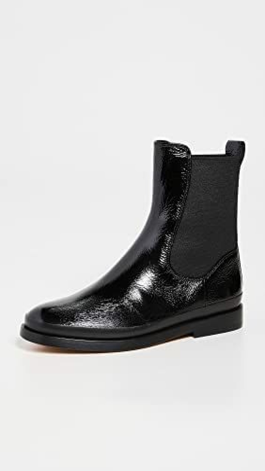 Women * | Vince Women'S Cecyl Booties Ankle Boot Black Patent Leather