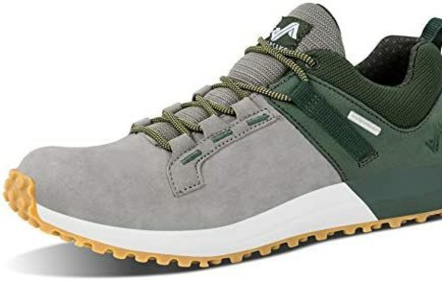 Men * | Forsake Range Low Men'S Waterproof Leather Approach Sneaker (10.5 D(M), Olive/Grey)