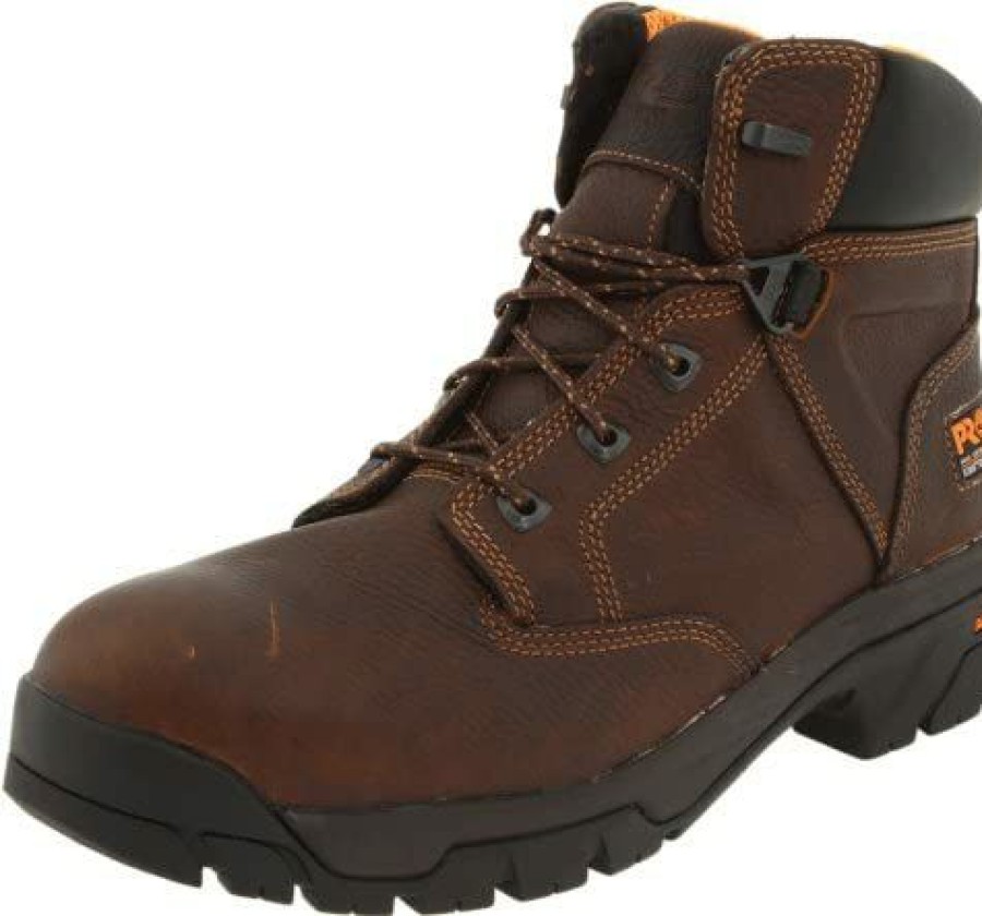 Men * | Timberland Pro Men'S Helix 6 Alloy Safety Toe Industrial Boot Brown