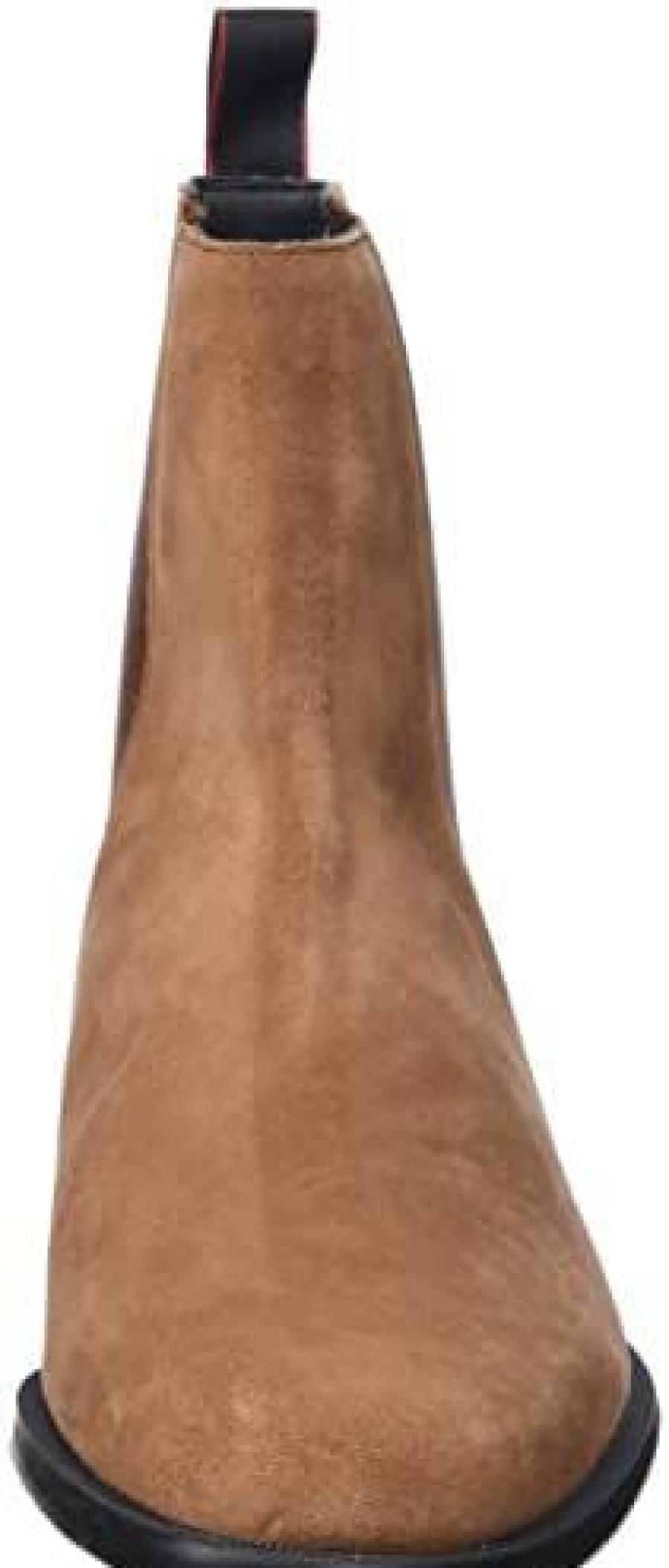 Men * | Hugo Mens Kyron Cheb Suede Chelsea Boots With Rubber Outsole And Logo Detail Size Medium Brown218