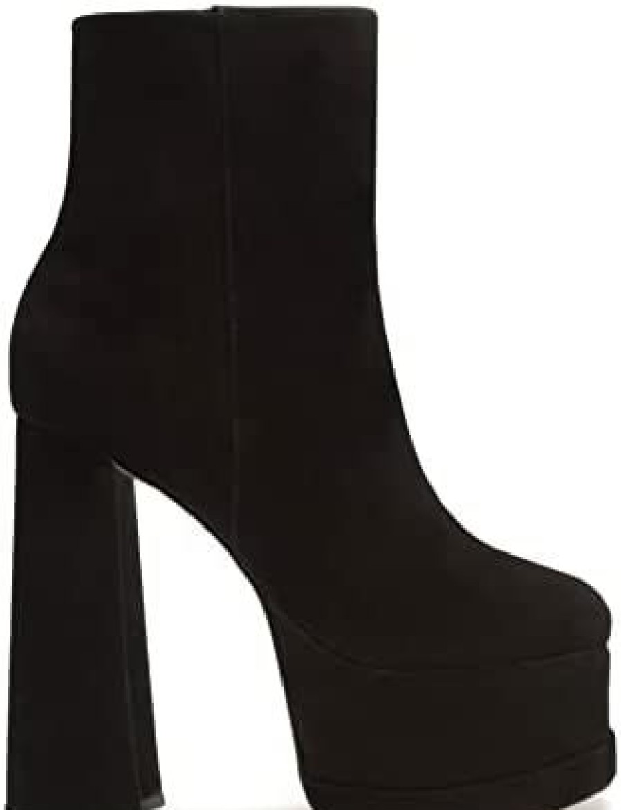 Women * | Schutz Women'S Selene Platform Square Toe Ankle Boots Bear