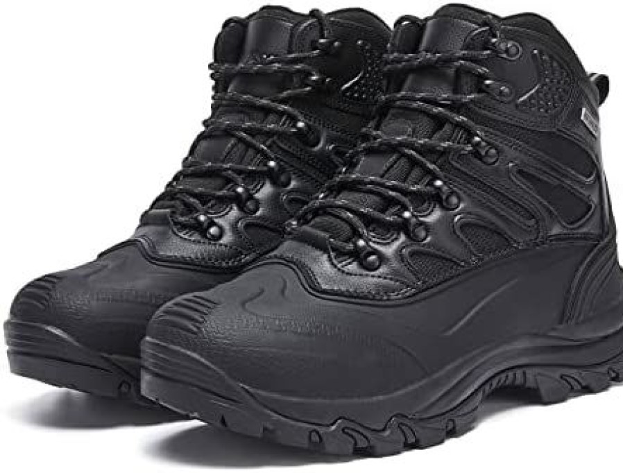 Men * | Ns Hiking Boots-Men'S Waterproof Lightweight Outdoor Hiking Shoes Black