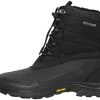 Girl * | Mountain Warehouse Piste Ultra Kids Unisex Vibram Snow Boots Waterproof, Leather Upper, Isodry Black