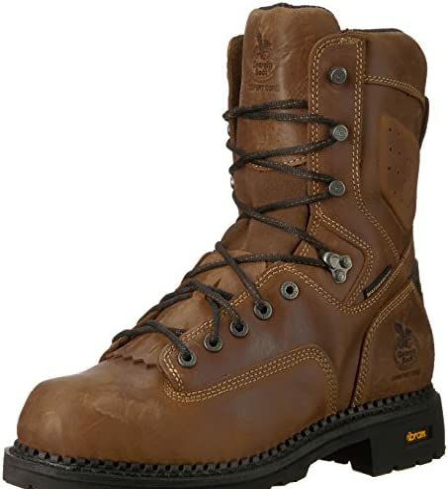 Men * | Georgia Unisex-Adult Gb00122 Mid Calf Boot Crazy Horse