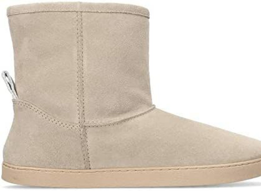 Women * | Groundies Cozy Boot Women Barefoot Shoe Beige