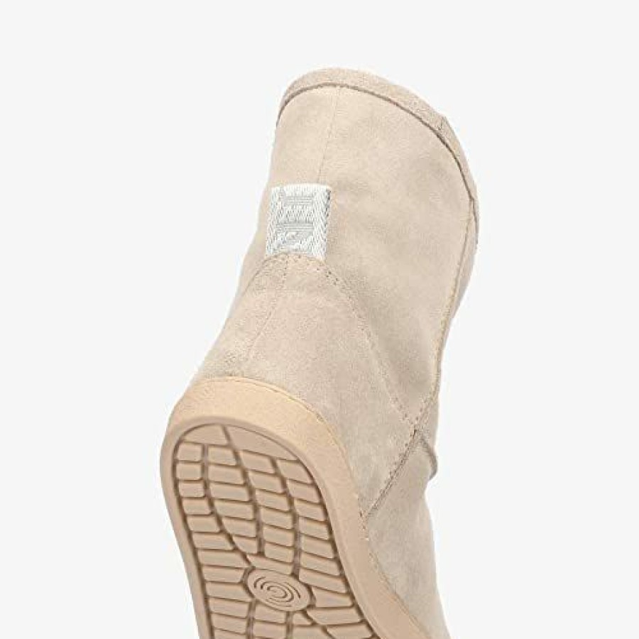 Women * | Groundies Cozy Boot Women Barefoot Shoe Beige