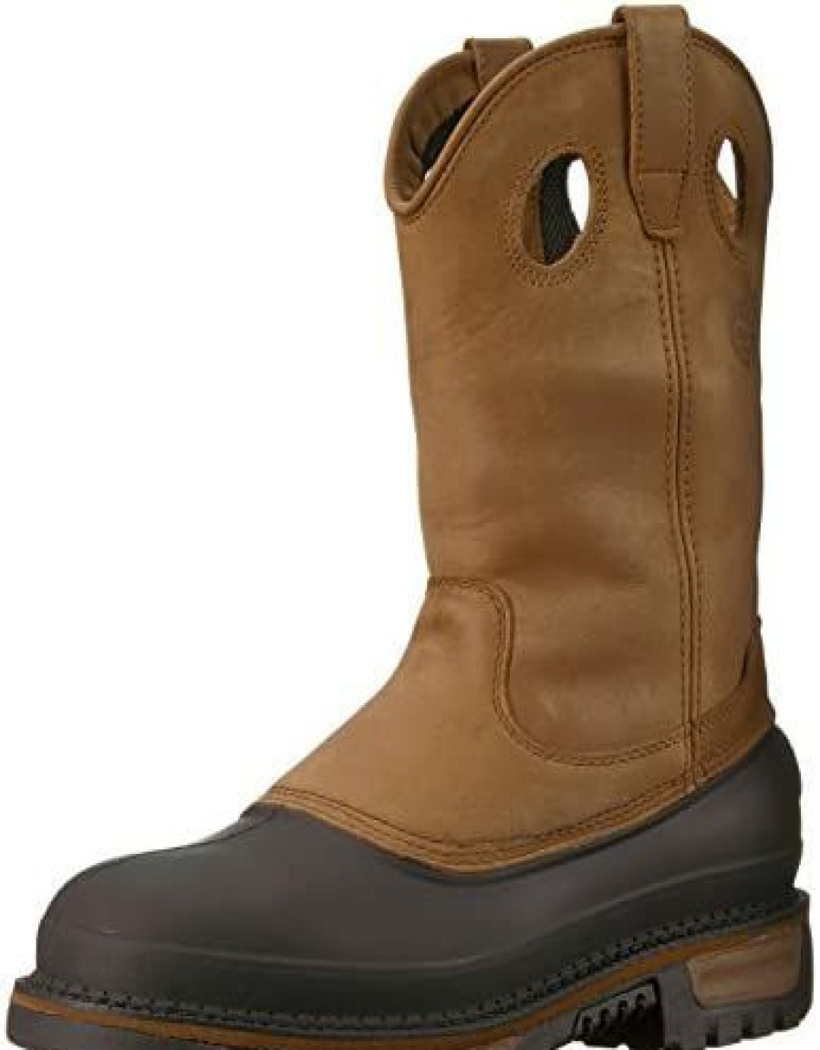 Men * | Georgia Boot Muddog Wellington Work Boot Brown