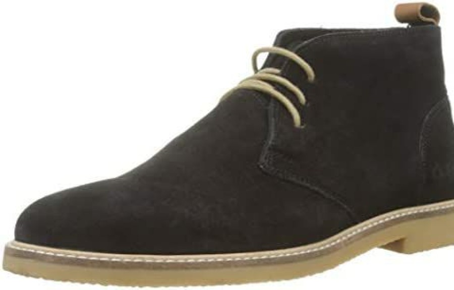 Men * | Kickers Men'S Ankle Classic Boots Black Black Perm 8