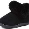 Girl * | Dayiss Baby Girl'S Warm Winter Fur Snow Boots Toddler Soft Sole Anti-Slip Infant Prewalker Shoes Winter Sneaker For Boys And Girls Black