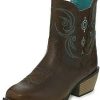 Women * | Justin Boots Womens Chellie Ankle Boots Ankle Low Heel 1-2 Brown