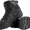 Men * | Kehaioo Outdoor Sports Tactical Boots, Men Leather Hiking Shoes, Mountain Camping Shoes Black