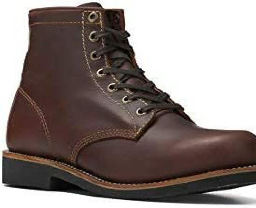 Men * | Overlord' Men'S 6-Inch Service Boot, Leather Welt, Premium Oiled Full Grain Leather, Astm Rated Cordovan