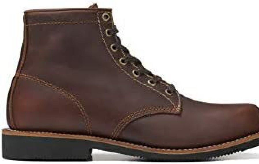 Men * | Overlord' Men'S 6-Inch Service Boot, Leather Welt, Premium Oiled Full Grain Leather, Astm Rated Cordovan