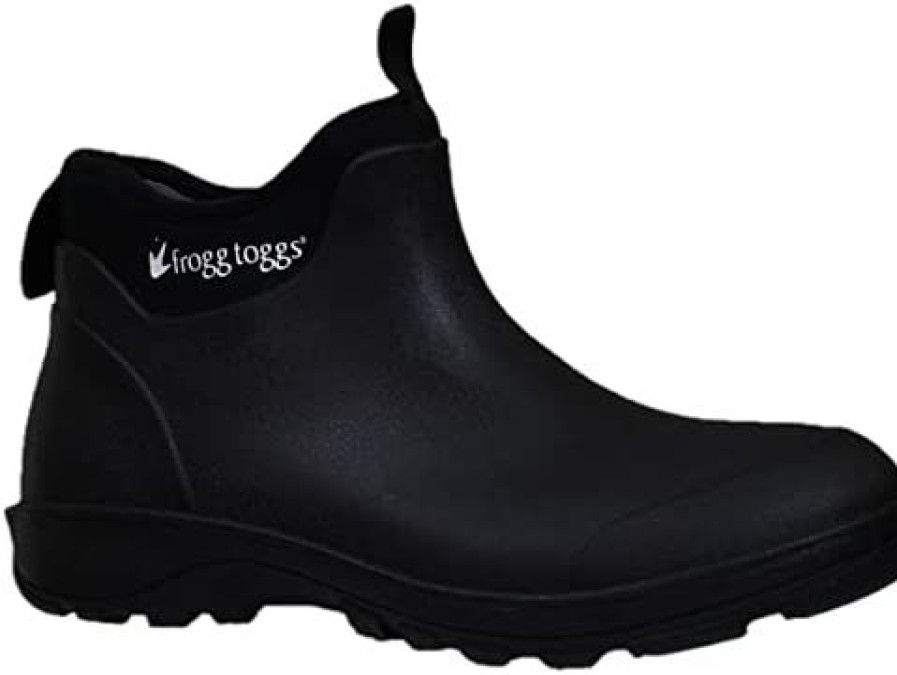 Men * | Frogg Toggs Men'S Ridge Buster Lite Ankle, Rubber And Stretch Neoprene Waterproof Boot Black