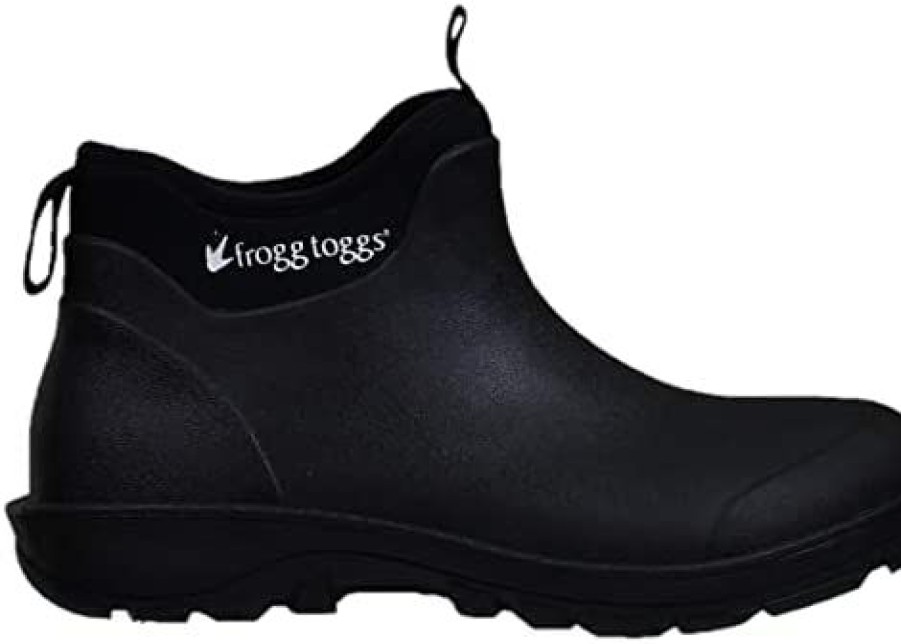 Men * | Frogg Toggs Men'S Ridge Buster Lite Ankle, Rubber And Stretch Neoprene Waterproof Boot Black