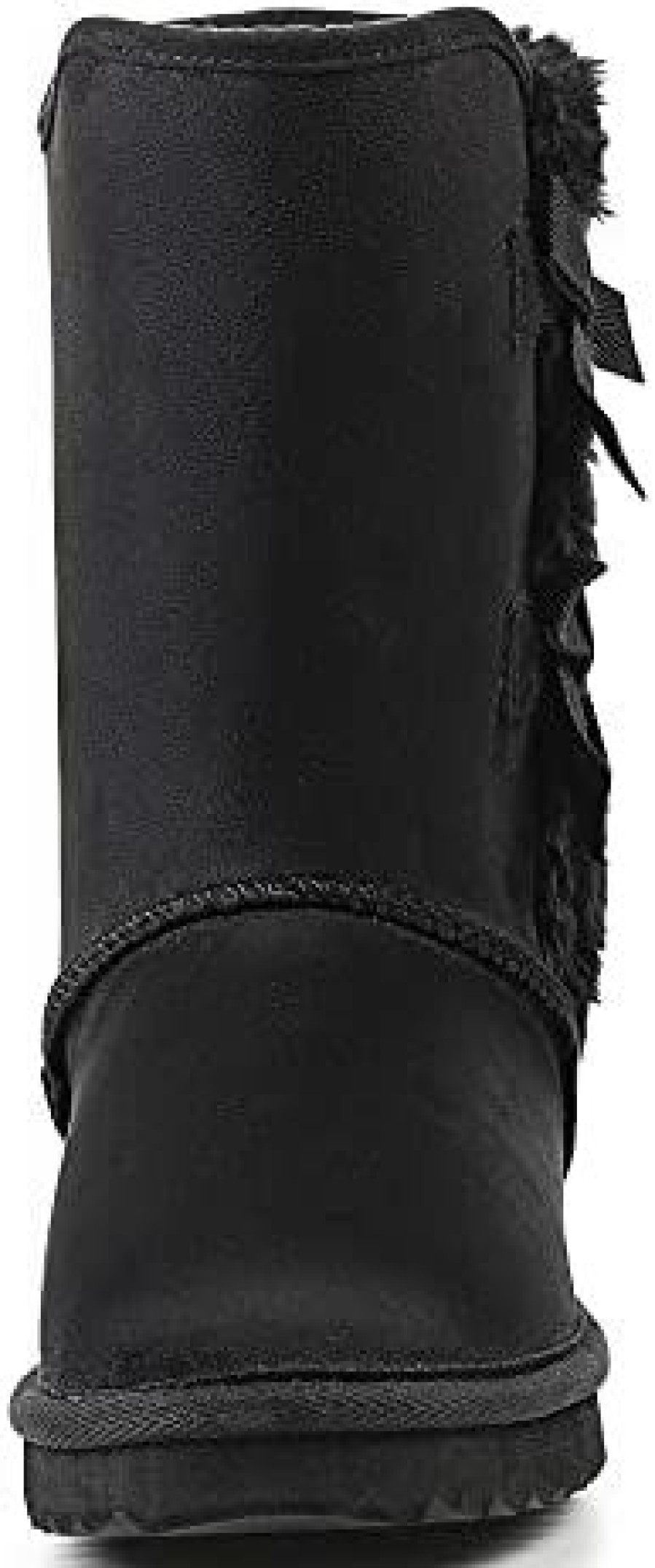 Women * | Krabor Womens Suede Snow Boots Mid-Calf Winter Shoes With Side Bows Size 6-11 Black-1