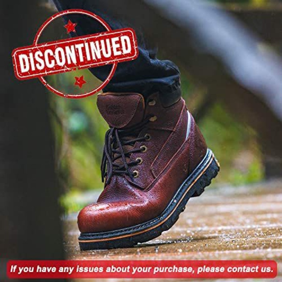 Men * | Golden Retriever 6 Steel Toe Eh Safety Work Boots For Men, Heavy Duty Boots, Cherry Brown, Gr131033 Gr131033.Cherry Brown.Steel Toe.6"