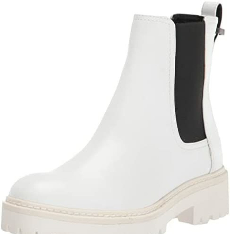 Women * | Kenneth Cole Reaction Women'S Salt Lug Chelsea Boot White