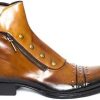 Men * | Jo Ghost 3207M Cognac Leather Ankle Boots