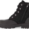 Girl * | Dkny Girls Black Combat Boot