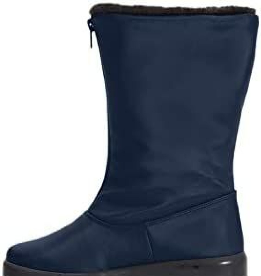 Women * | Comfortview Women'S Wide Width The Snowflake Weather Boot Black