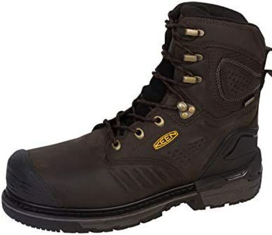 Men * | Keen Utility Men'S Philadelphia 8 Waterproof Composite Toe Work Boot Cascade Brown/Black