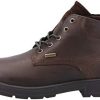 Men * | Cotswold Mens Winson Lace Leather Boots Brown