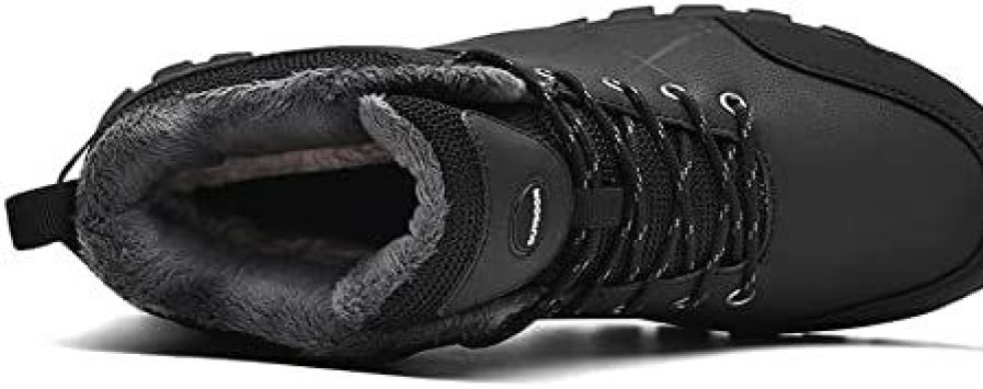 Men * | Hiking Boots Mens And Lightweight Outdoor Winter Non-Slip Boots For Hiker Black