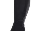 Women * | Giani Bernini Womens Adonnys Leather Knee-High Boots Black 6.5 Medium (B,M)