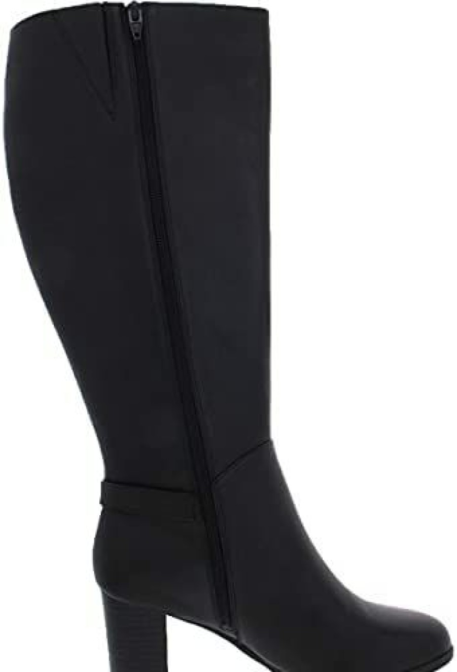 Women * | Giani Bernini Womens Adonnys Leather Knee-High Boots Black 6.5 Medium (B,M)