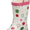 Girl * | Hatley Toddler Apple Rain Boot Egg White