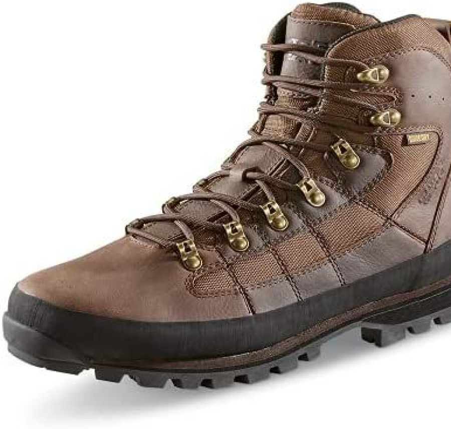 Men * | Guide Gear Acadia Ii Men'S Hiking Boots Waterproof Outdoor Shoes In , Great For Backpacking, Work, Hikes Brown