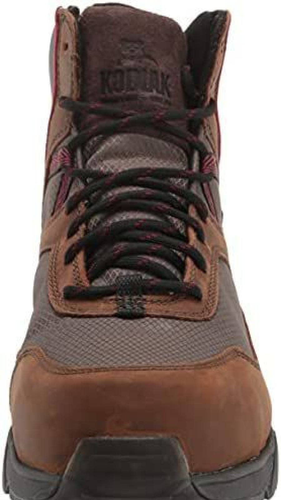 Men * | Kodiak Men'S Mkt1 Quadcap Composite Toe Waterproof Industrial Boot Dark Brown/Red