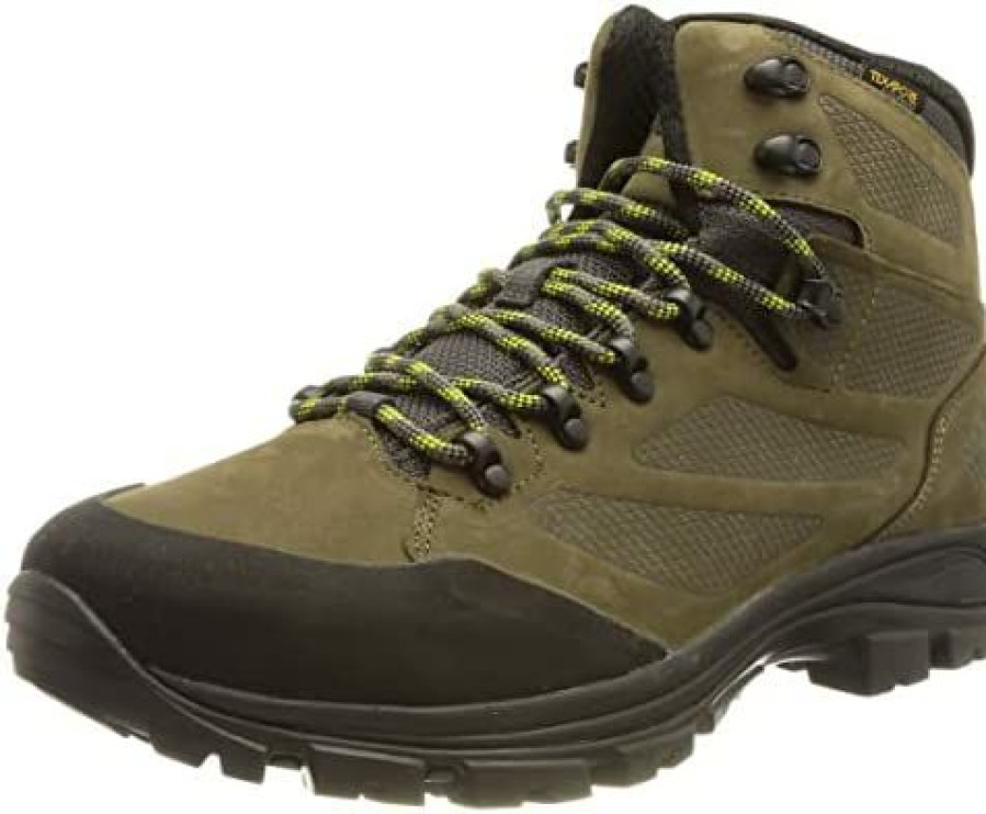 Men * | Jack Wolfskin Men'S 4051171 Backpacking Boot Phantom/Burly Yell