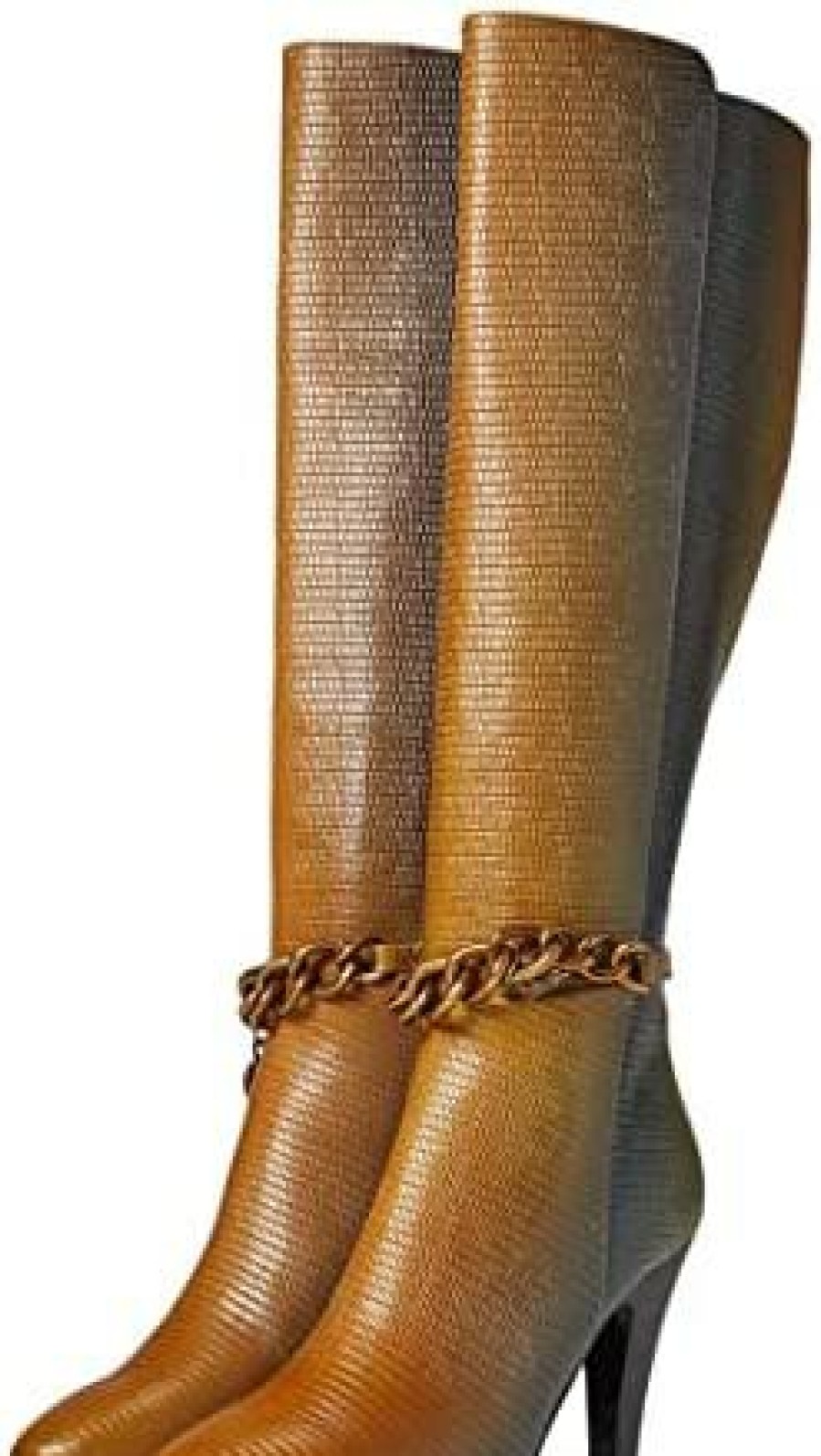 Women * | Kurt Geiger London Shoreditch Chain Boot Mid Brown Eu 40 (Us Women'S 9) M