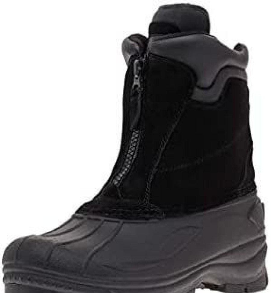 Men * | Totes Men'S Comfort Snow Boot Black