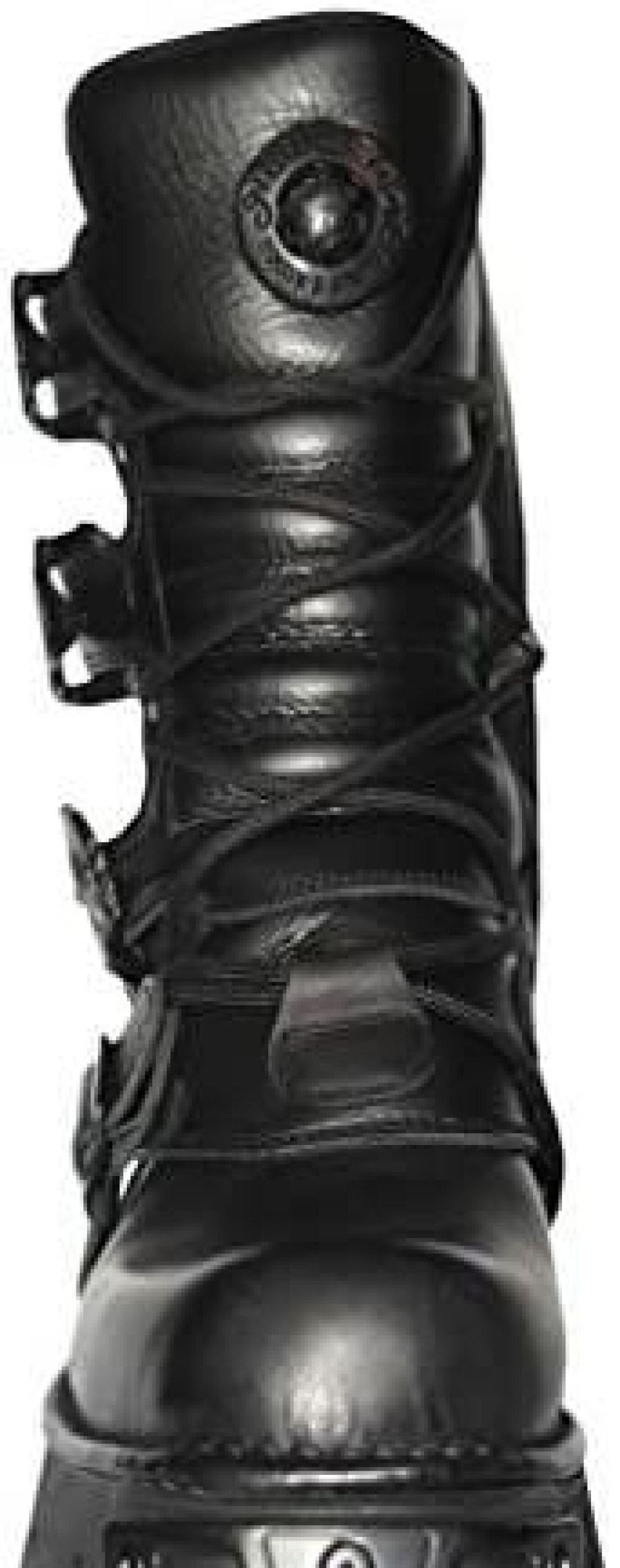 Men * | New Rock Newrock M.391 S.18 Black Metallic Reactor Punk Goth Biker Unisex Black Boots