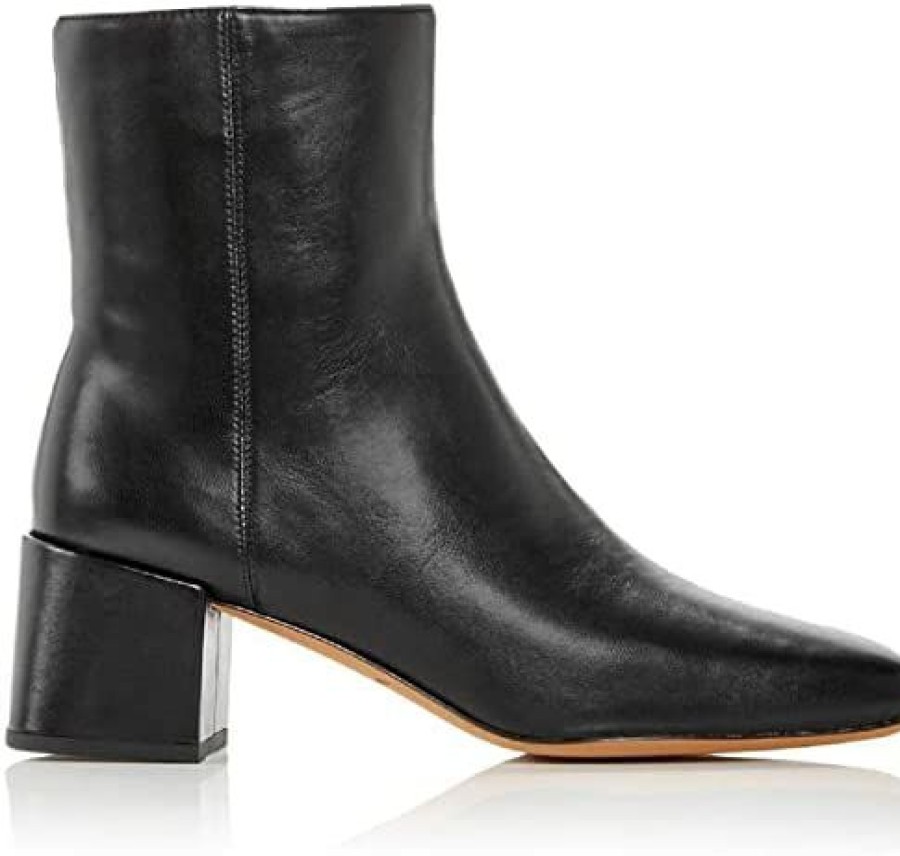 Women * | Vince Women'S Kaye Ankle Boots Black Leather