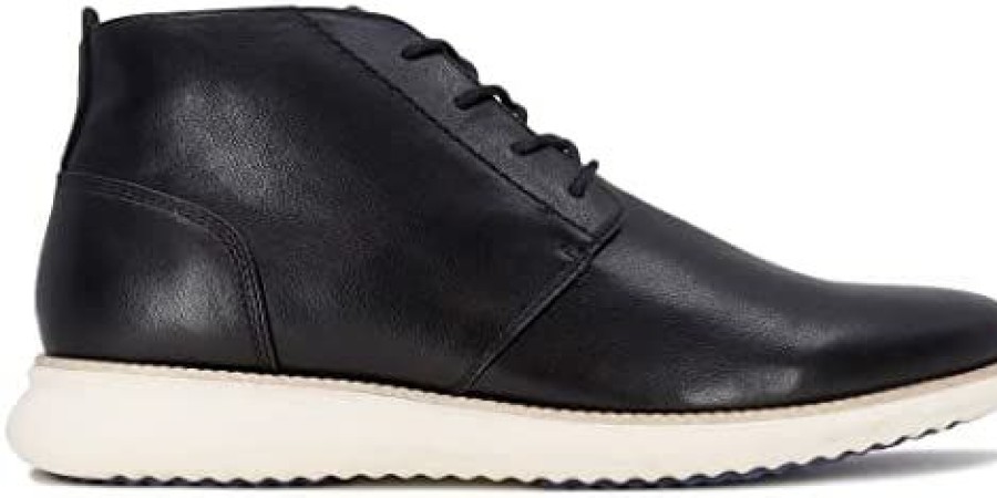 Men * | Nine West Mens Chukka Boots I Casual Dress Boots For Men I Lightweight Lace Up Mens Ankle Boots I Fashion Top Boots With Deep Grooves In Outsole That Mimics The Natural Motion Of The Foot I Hardey Hardey2 Black