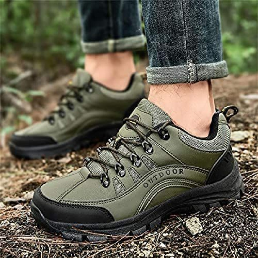 Men * | Sesaht Fashion Men'S Hiking Shoes Lightweight Non-Slip Running Shoes Hiking And Outdoor Sneakers Brown