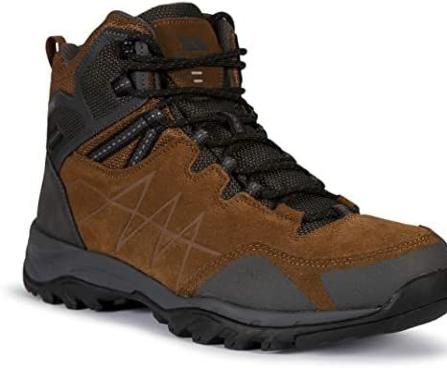 Men * | Trespass Mens Caelan Suede Walking Boots Cedar