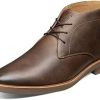 Men * | Florsheim Highland Plain Toe Chukka Boot Brown Crazy Horse/Dark Gray Sole