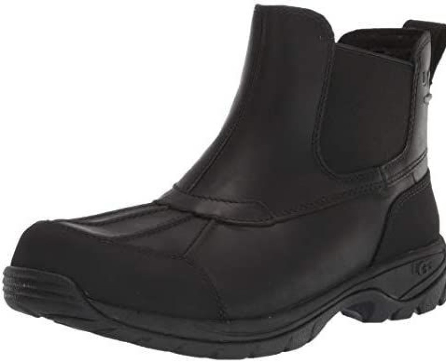 Men * | Ugg Men'S Butte Chelsea Boot Black