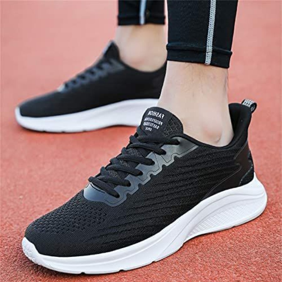 Men * | Fajia Black Hiking Boots Mens Fashion Summer Men Sneakers Mesh Breathable Comfort Flat Lace Casual Grey