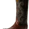 Men * | Ferrini Men'S Print Crocodile S-Toe Western Boot Black