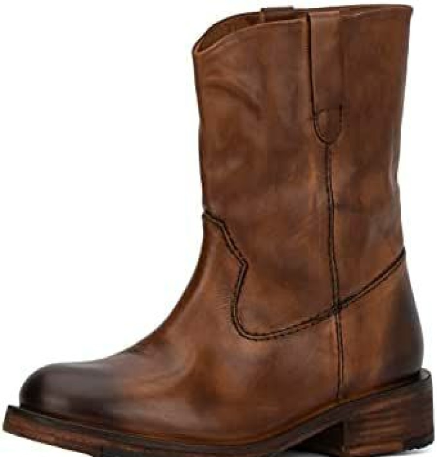 Women * | Vintage Foundry Co. Women'S Alaina Boot Casual, Alomnd Toe, Rubber Outsole Black