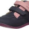 Girl * | Kickers Girl'S Booties Ankle Boot Tricolor Pink Navy