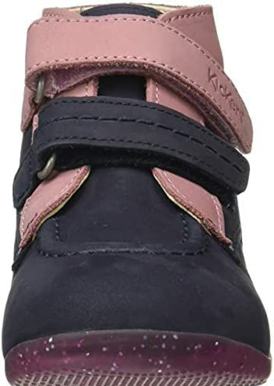 Girl * | Kickers Girl'S Booties Ankle Boot Tricolor Pink Navy