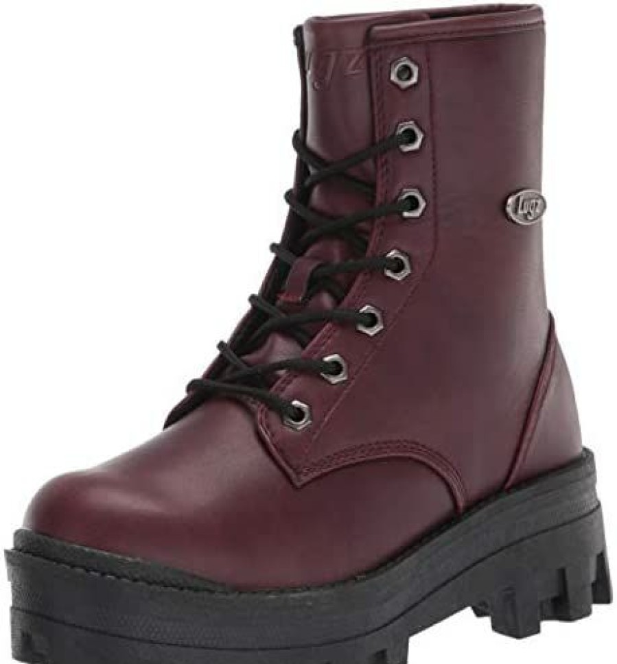 Women * | Lugz Women'S Dutch Classic 6-Inch Chukka Fashion Boot Combat Wine/Black