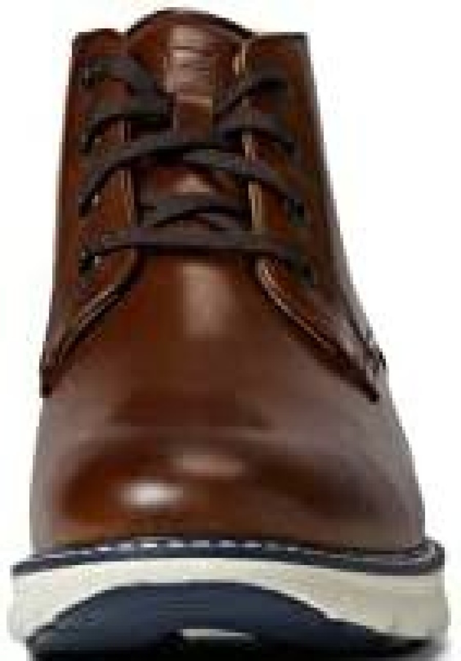 Men * | Florsheim Men'S Frenzi Plain Toe Chukka Boot Cognac Smooth/White Sole